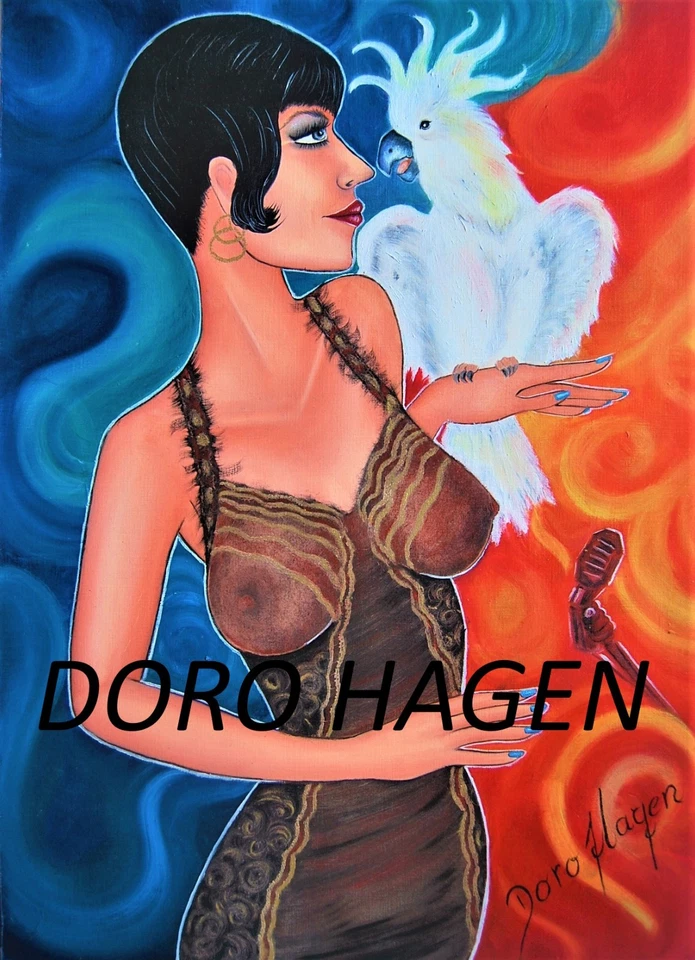 Doro Hagen Original Öl Zeichnung auf Ölpapier 240g  30 x 40 cm Malerei Gemälde - Bild 1 von 1