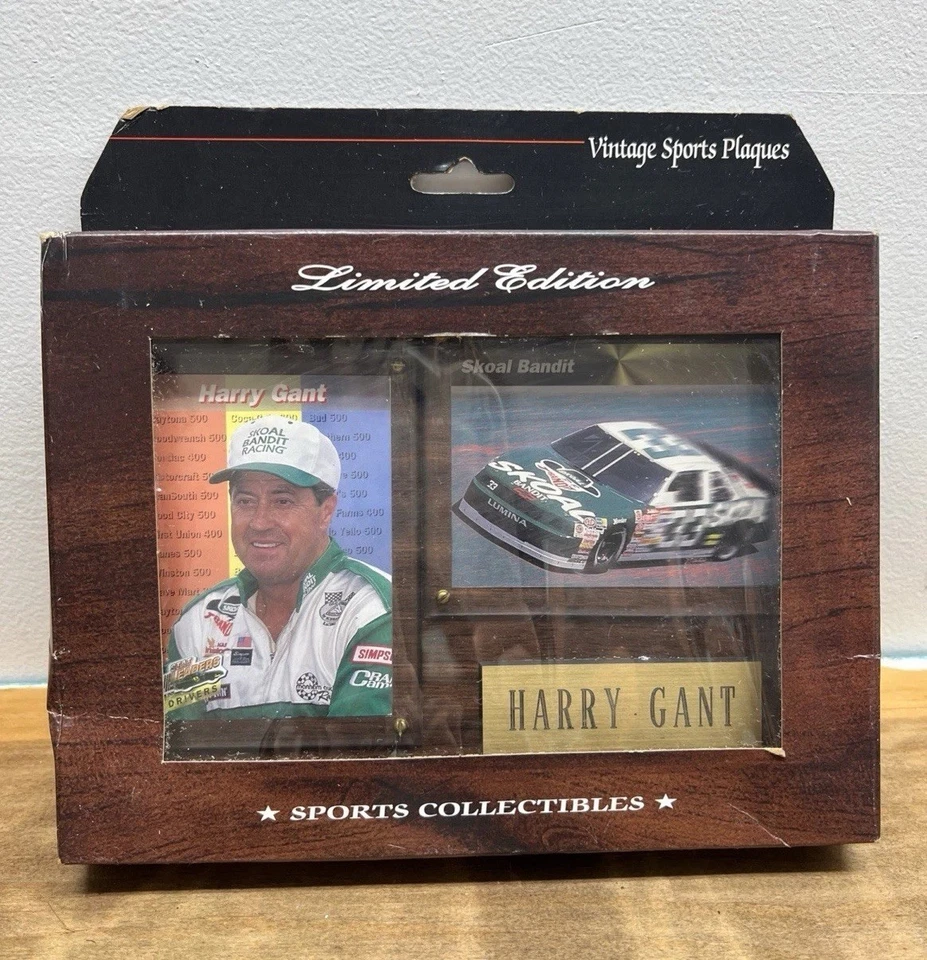 Harry Gant Skoal Bandit Chevy NASCAR Vintage Deportes 6x8 Placa Edición Limitada Foto 1 de 4