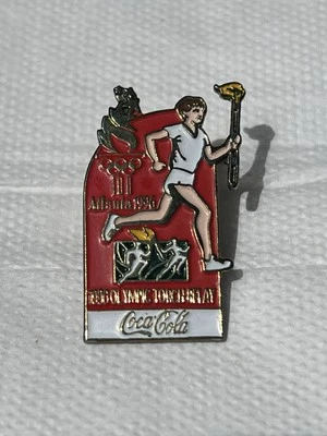 Vintage 1996 Coca Cola Atlanta Olympic Torch Relay Pin - Image 1 of 4