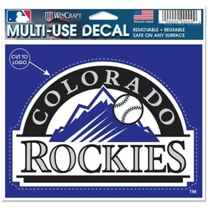 Colorado Rockies WinCraft 4.5" x 6" Team Logo Multi-Use Decal - Picture 1 of 1