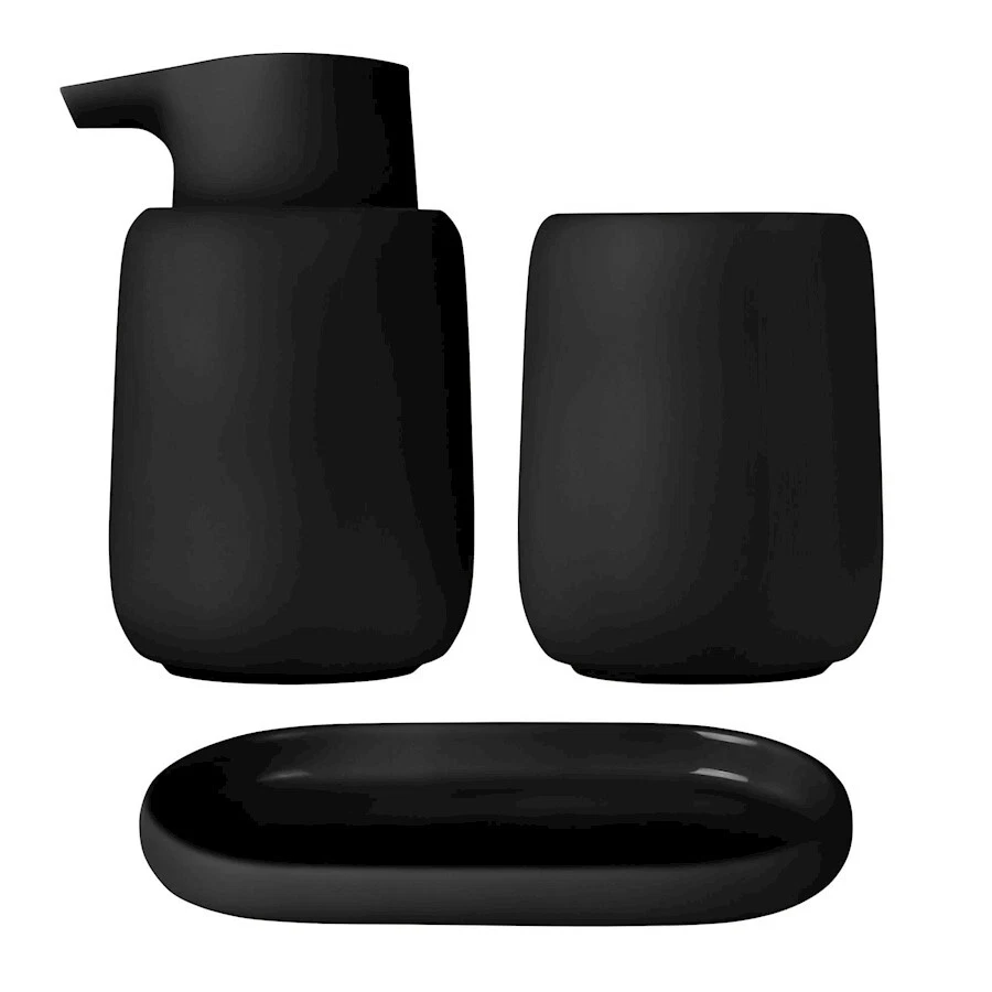 Juego de accesorios de baño Blomus Sono, negro - 36101 Foto 1 de 1
