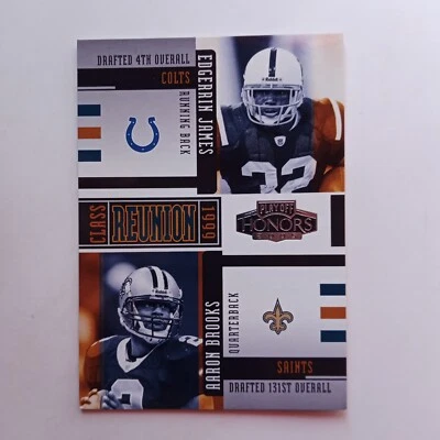 2005 Playoff Honors Class Reunion #CR7 Edgerrin James/Aaron Brooks - Image 1 of 2