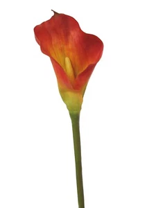 (01563-33996) ARTIFICIAL FLOR INDIVIDUAL CALA LILY LIRIO AGUA ALCATRAZ ROJO - Picture 1 of 1