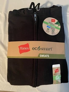 Hanes EcoSmart Men's Full-Zip Fleece Hoodie M - Picture 1 of 3