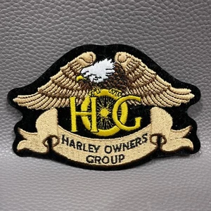 HOG Harley Owners Group Eagle Wings Brown Patch HD Biker Vest Rider Emblem - Bild 1 von 1