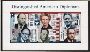 2006 Distinguished Diplomats Sc 4076 39c mini-sheet of 6 MNH - Picture 1 of 1