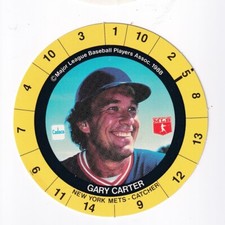Gary Carter 1989 Cadaco MLB Playing Game Disc