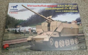BRONCO #CB35062 Maßstab 1/35, Versuchflakwagen 8,8cm Flak 41 auf Sonderfahrgestell - Bild 1 von 11