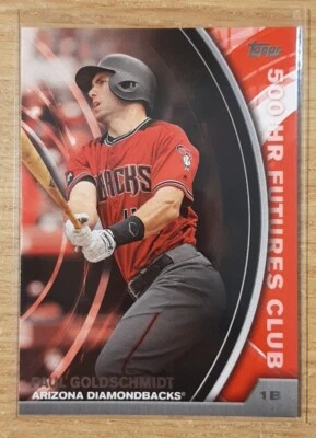 2016 TOPPS UPDATE 500 HR FUTURES CLUB PAUL GOLDSCHMIDT #12 ARIZONA DIAMONDBACKS - Image 1 of 2