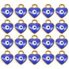 Create Unique Jewelry: 100 Alloy Blue Evil Eye Charms Pendants for DIY Crafts