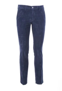 MClassics PANT.CHINO FARBE REGULAR FIT SAMT 1000 / STRETCH STREIFEN MIT REISSVERSCHLUSS BLAU - Bild 1 von 6