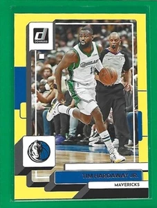 2022-23 Donruss Basketball Yellow Flood Tim Hardaway Jr. #146 Dallas Mavericks - Imagen 1 de 2