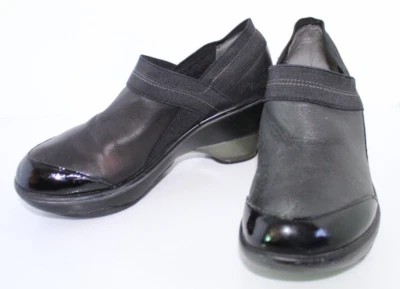 Jambu Mujer Talla 6.5M Cuero Negro Cali Deportivo Cuña Zapatos Zuecos Enfermera Foto 1 de 4