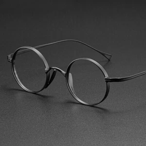 Classical Retro Round Metal Glasses Men Women Full Rim Vintage Eyeglass Frame - Picture 1 of 17