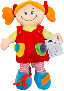 Weiche Stoffpuppe Mädchen 36 cm Puppe - Bild 1 von 3