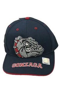 Gonzaga Bulldoggen Mütze Kappe Riemen hinten NCAA Twin Enterprise marineblau neu mit Etikett - Bild 1 von 9