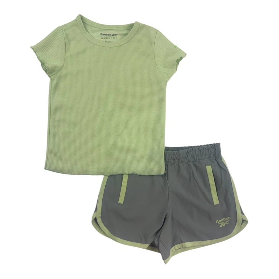 Conjunto de pantalones cortos Reebok Active 2 piezas para niñas talla 4, 5, 6, 6X, 7, 8, 10, 12 Foto 1 de 1