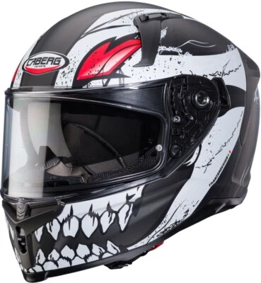 Caberg Motorrad Integralhelm Avalon X Punk Matt-Grau/Schwarz-Rot - Bild 1 von 4