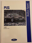 Ford Rs Rallye Sport 1991,  Edition Two Brochure, Fantastic condition