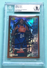 Tony Delk 1996-97 Topps Finest Refractor Rookie Signed Autograph AUTO RC BGS BAS