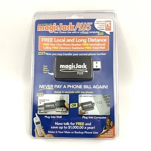 MagicJack PLUS Free Local Long Distance Calling Telephone Unit 430-0460 / Sealed - Bild 1 von 5