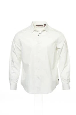 Perry Ellis Mens Dotted Cotton Button Down Shirt (XLarge, Bright White) $80 - Image 1 of 4