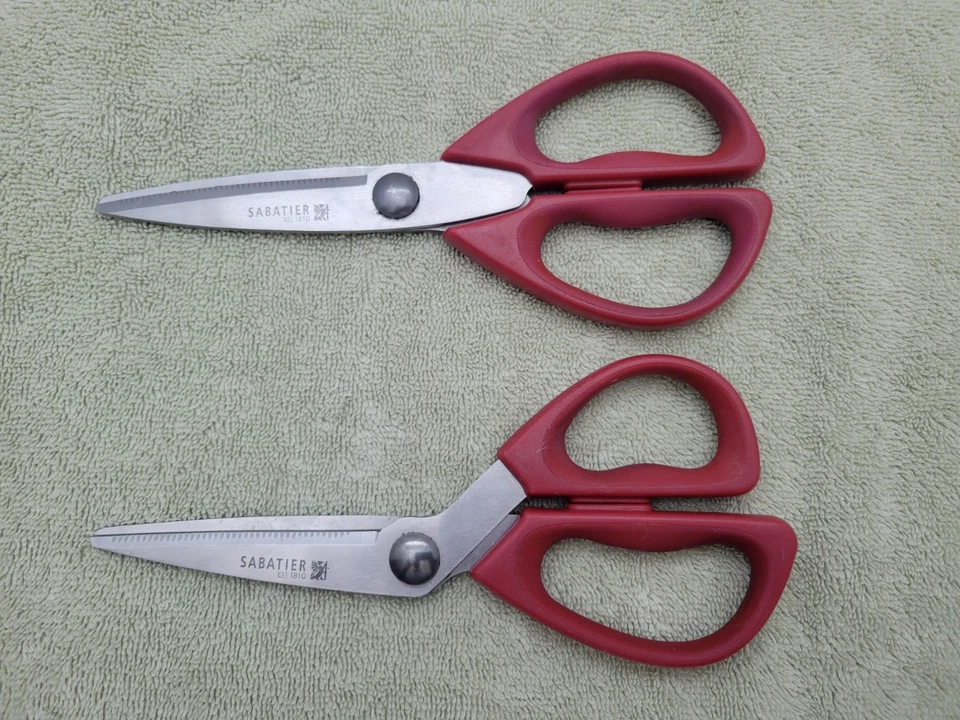 Sabatier All Purpose Shears Scissors  Set, Bent & Straight - 8" - Image 1 of 4