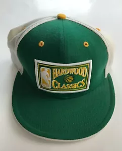 NEW NEW ERA NBA Boston Celtics Hardwood Classics Flat Brim Hat Size 7 1/8 - Picture 1 of 5