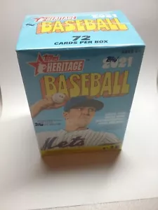 Topps Heritage Baseball Blaster Box 2021 ¿nuevo sellado 72 tarjetas automático y reliquias? - Imagen 1 de 4