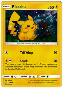Pikachu SM86 Black Star Promo Holo Sonne & Mond Pokemon Karte LP - Bild 1 von 2