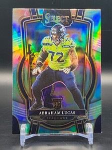 2022 Panini Select Abraham Lucas Club Level Rookie Silver Prizm RC #211 Seahawks