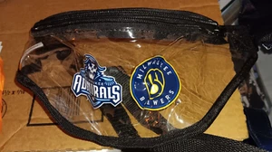 MILWAUKEE ADMIRALS HOCKEY BREWERS BASEBALL CLEAR SEE THU FANNYPACK - Picture 1 of 1