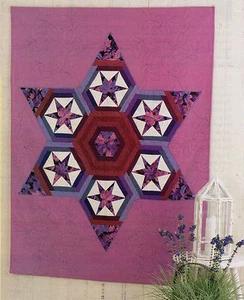 Easy Folded Stars Quilt Pattern Pieced KW - Picture 1 of 1