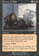 1x Decree of Pain - Foil LP, English MTG Scourge