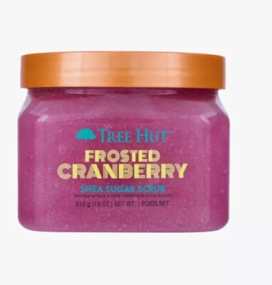 Tree Hut Frosted Cranberry Shea Sugar Scrub, 18 oz, NEW, RARE holiday scent - Image 1 of 4