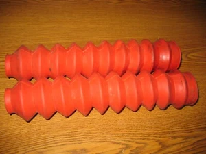 1984 XR250R RED FRONT FORK BOOTS HONDA XR 250 1984-1985 CR125 1983 - Bild 1 von 4