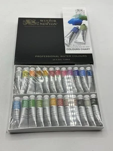 *NEW* Winsor & Newton Artist Watercolor 5ml 24 Color Set - Picture 1 of 6