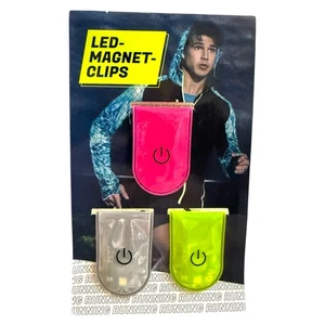 Reflektierendes LED Blinklicht  Magnetclip Sicherheit - 3 Stk. - Bild 1 von 1