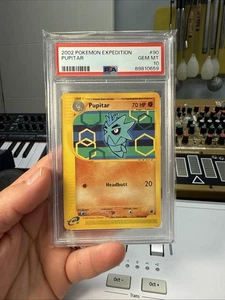 Pokemon E-reader PSA 10 non-holo Pupitar 090/165 Expedition Base Set Regular - Imagen 1 de 2