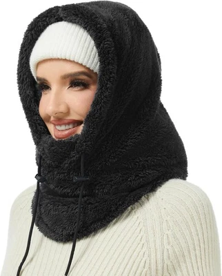 BOBELLE WEAR Plüsch Sturmhaube Mütze Damen Winter, Warme Balaclava Fleece Thermo Skimaske G