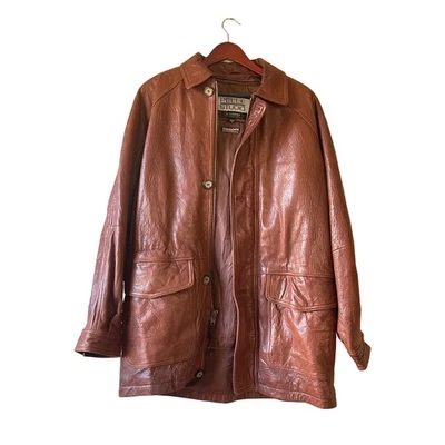 Винтажный толщиной Wilsons кожаная куртка мужской коричневый Thinsulate с подкладкой зимнее пальто Sm - Изображение 1 из 4
