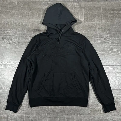 Polo Ralph Lauren Performance sudadera con capucha negra para hombre M logotipo en relieve pulóver Foto 1 de 4