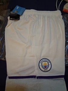 Manchester City Puma Shorts White Man City 15-16 176cm Brand New Training Short - Picture 1 of 12