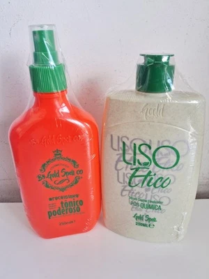 Kit Hechizo Dorado / Mascarilla Liso Ético 250ml + Tónico Poderoso 250ml Foto 1 de 4