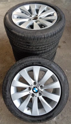 4x Original BMW Sommerräder 225/50 R17 94W - für 3er F30 F31 4er F32 F33 F36 113 - Bild 1 von 3