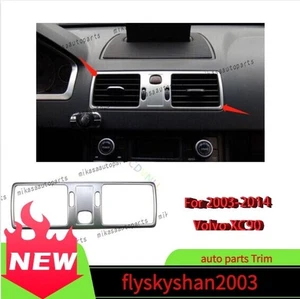 Matte Silver Steel Middle Outlet Vent Cover Car Trim For 2003-2014 Volvo XC90 - Picture 1 of 7