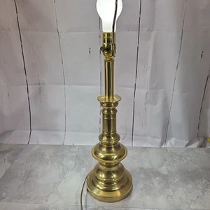 Stiffel Brass Table Night Stand Lamp 24” Vintage Retro Mcm Regency Copper Gold - Picture 1 of 10