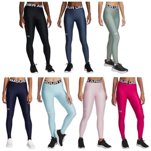 Under Armour Ladies Leggings HeatGear Lightweight Compression Gym Workout - Picture 1 of 15