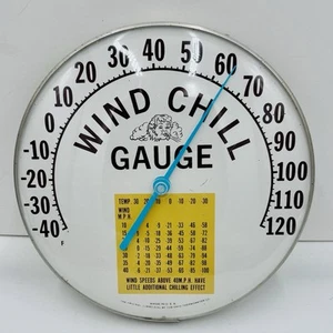 12" Original Jumbo Zifferblatt Thermometer "Wind Chill Gauge" Ohio Thermometer - Bild 1 von 4