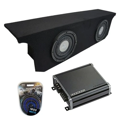 Jeep Wrangler JK Unlimited Harmony F124 2007-2018 doble subcaja de 12" y amplificador CXA8001 Foto 1 de 4